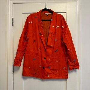 Selva negra squiggle embroidered blazer size women’s 8